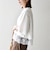 《一部予約》SHIPS any:〈洗濯機可能〉ジップ レース ヘム ハーフスリーブ TEE