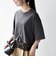 《一部追加予約》SHIPS any:〈洗濯機可能〉ジップ レース ヘム ハーフスリーブ TEE