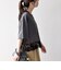 《一部追加予約》SHIPS any:〈洗濯機可能〉ジップ レース ヘム ハーフスリーブ TEE