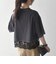 《一部追加予約》SHIPS any:〈洗濯機可能〉ジップ レース ヘム ハーフスリーブ TEE