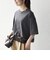 《一部追加予約》SHIPS any:〈洗濯機可能〉ジップ レース ヘム ハーフスリーブ TEE