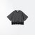 《一部追加予約》SHIPS any:〈洗濯機可能〉ジップ レース ヘム ハーフスリーブ TEE