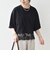 《一部追加予約》SHIPS any:〈洗濯機可能〉ジップ レース ヘム ハーフスリーブ TEE