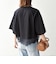 《予約》SHIPS any:〈洗濯機可能〉ジップ レース ヘム ハーフスリーブ TEE