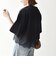《予約》SHIPS any:〈洗濯機可能〉ジップ レース ヘム ハーフスリーブ TEE