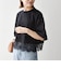 《予約》SHIPS any:〈洗濯機可能〉ジップ レース ヘム ハーフスリーブ TEE