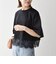 《予約》SHIPS any:〈洗濯機可能〉ジップ レース ヘム ハーフスリーブ TEE