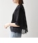 《一部予約》SHIPS any:〈洗濯機可能〉ジップ レース ヘム ハーフスリーブ TEE