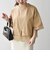 《予約》SHIPS any:〈洗濯機可能〉ジップ レース ヘム ハーフスリーブ TEE