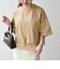 《予約》SHIPS any:〈洗濯機可能〉ジップ レース ヘム ハーフスリーブ TEE