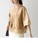 《予約》SHIPS any:〈洗濯機可能〉ジップ レース ヘム ハーフスリーブ TEE