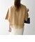 《予約》SHIPS any:〈洗濯機可能〉ジップ レース ヘム ハーフスリーブ TEE