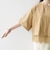 《予約》SHIPS any:〈洗濯機可能〉ジップ レース ヘム ハーフスリーブ TEE