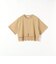 《予約》SHIPS any:〈洗濯機可能〉ジップ レース ヘム ハーフスリーブ TEE
