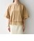 《予約》SHIPS any:〈洗濯機可能〉ジップ レース ヘム ハーフスリーブ TEE