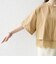 《予約》SHIPS any:〈洗濯機可能〉ジップ レース ヘム ハーフスリーブ TEE