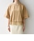 《一部予約》SHIPS any:〈洗濯機可能〉ジップ レース ヘム ハーフスリーブ TEE
