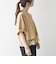 《一部予約》SHIPS any:〈洗濯機可能〉ジップ レース ヘム ハーフスリーブ TEE