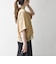 《一部予約》SHIPS any:〈洗濯機可能〉ジップ レース ヘム ハーフスリーブ TEE