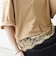 《一部予約》SHIPS any:〈洗濯機可能〉ジップ レース ヘム ハーフスリーブ TEE