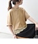 《一部予約》SHIPS any:〈洗濯機可能〉ジップ レース ヘム ハーフスリーブ TEE