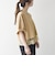 《一部追加予約》SHIPS any:〈洗濯機可能〉ジップ レース ヘム ハーフスリーブ TEE