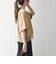 《一部追加予約》SHIPS any:〈洗濯機可能〉ジップ レース ヘム ハーフスリーブ TEE