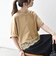 《一部追加予約》SHIPS any:〈洗濯機可能〉ジップ レース ヘム ハーフスリーブ TEE
