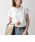 《予約》SHIPS any:〈洗濯機可能〉ジャージー フレンチスリーブ レース TEE