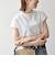 《予約》SHIPS any:〈洗濯機可能〉ジャージー フレンチスリーブ レース TEE