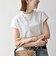 《予約》SHIPS any:〈洗濯機可能〉ジャージー フレンチスリーブ レース TEE