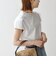 《予約》SHIPS any:〈洗濯機可能〉ジャージー フレンチスリーブ レース TEE