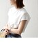 《予約》SHIPS any:〈洗濯機可能〉ジャージー フレンチスリーブ レース TEE