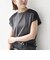《一部追加予約》SHIPS any:〈洗濯機可能〉ジャージー フレンチスリーブ レース TEE
