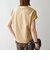 《予約》SHIPS any:〈洗濯機可能〉ジャージー フレンチスリーブ レース TEE