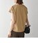《予約》SHIPS any:〈洗濯機可能〉ジャージー フレンチスリーブ レース TEE