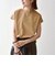 《予約》SHIPS any:〈洗濯機可能〉ジャージー フレンチスリーブ レース TEE