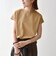 《予約》SHIPS any:〈洗濯機可能〉ジャージー フレンチスリーブ レース TEE