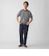 JOHN SMEDLEY: HOWICK マイクロボーダー ニット Tシャツ