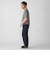 JOHN SMEDLEY: HOWICK マイクロボーダー ニット Tシャツ