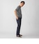 JOHN SMEDLEY: HOWICK マイクロボーダー ニット Tシャツ