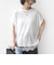〈手洗い可能〉レース コンビ フレンチ スリーブ TEE