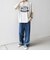 【SHIPS any別注】ONEITA:〈洗濯機可能〉ピグメント ダイ リラックス プリント Tシャツ◆