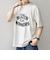 【SHIPS any別注】ONEITA:〈洗濯機可能〉ピグメント ダイ リラックス プリント Tシャツ◆