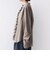 【WEB限定】〈手洗い可能〉チェック フリル ロングスリーブ シャツ（ベージュ）