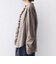 【WEB限定】〈手洗い可能〉チェック フリル ロングスリーブ シャツ（ベージュ）