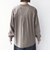 【WEB限定】〈手洗い可能〉チェック フリル ロングスリーブ シャツ（ベージュ）