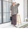 《予約》〈手洗い可能〉シアー チェック オーバー サイズ シャツ