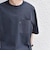 【WEB限定】SHIPS any: リラックス ナイロンポケット クルーネック Tシャツ◆