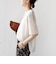 【WEB限定】〈手洗い可能〉ウェーブ クレープ ショート スリーブ カットソー